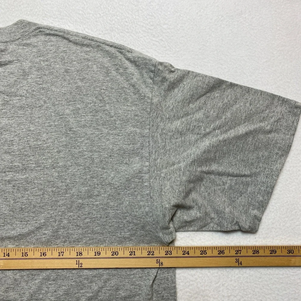 Benedictine T-Shirt Mens Large Gray Short Sleeve Crew Neck